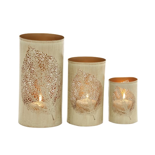 Set of 3 Metal Eclectic Lantern, 6", 9